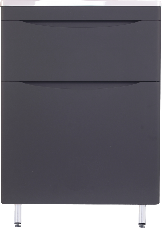 Тумба под раковину Style Line Бергамо Мини 70 Люкс Plus напольная, антискрейтч черная