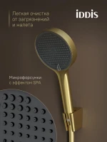 Термостатический смеситель IDDIS DUNMG02i74 золото матовое