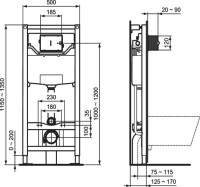 Комплект Ideal Standard Tesi AquaBlade T386801
