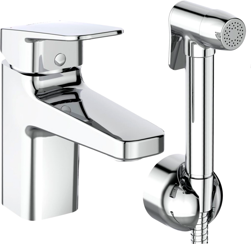Смеситель для раковины Ideal Standard Ceraplan BD231AA с гигиеническим душем, хром