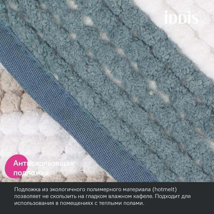 Коврик IDDIS Base BC03P58i12 50х80, сине-зеленый