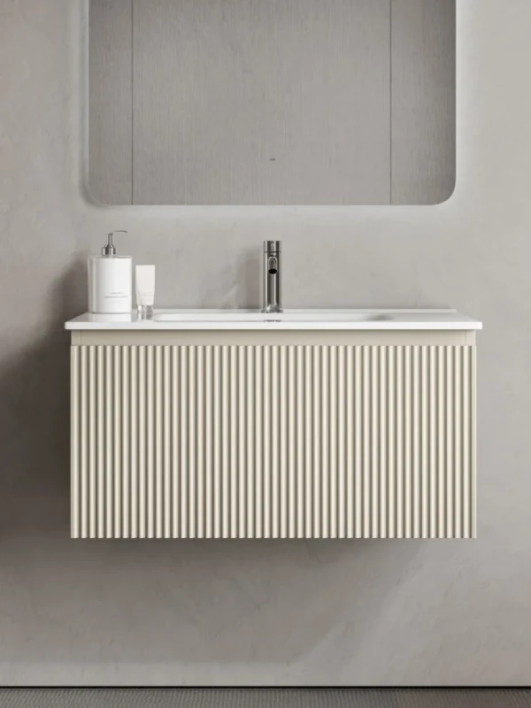 Тумба с раковиной Sancos Snob R 1.0 80 beige soft