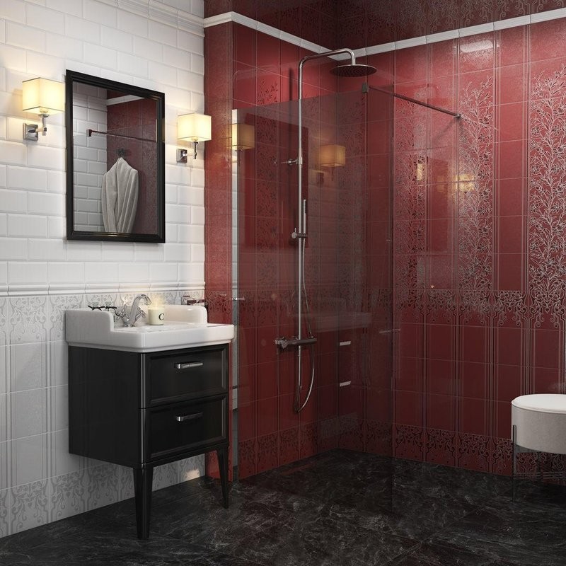Тумба с раковиной KERAMA MARAZZI Pompei N 60 черная, с 2 ящиками