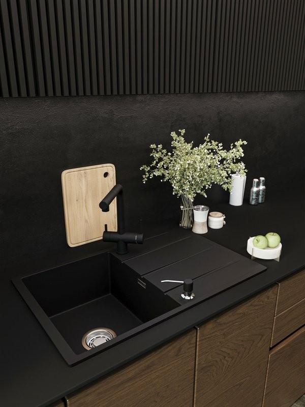 Мойка кухонная Emar Quartz EMQ-1800.Q Оникс