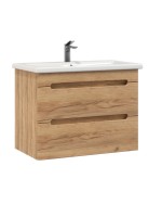 Тумба с раковиной SanStar Diva 80 подвесная, Gold Kraft, раковина Fest 80