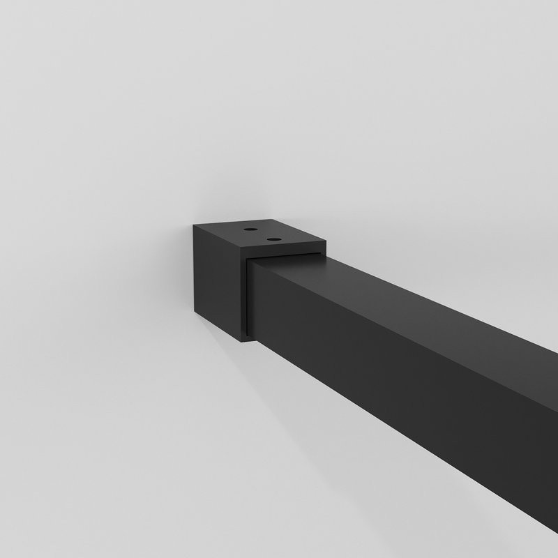 Душевая перегородка Niagara Nova NG-688-10BLACK 100х195, профиль матовый черный, стекло прозрачное