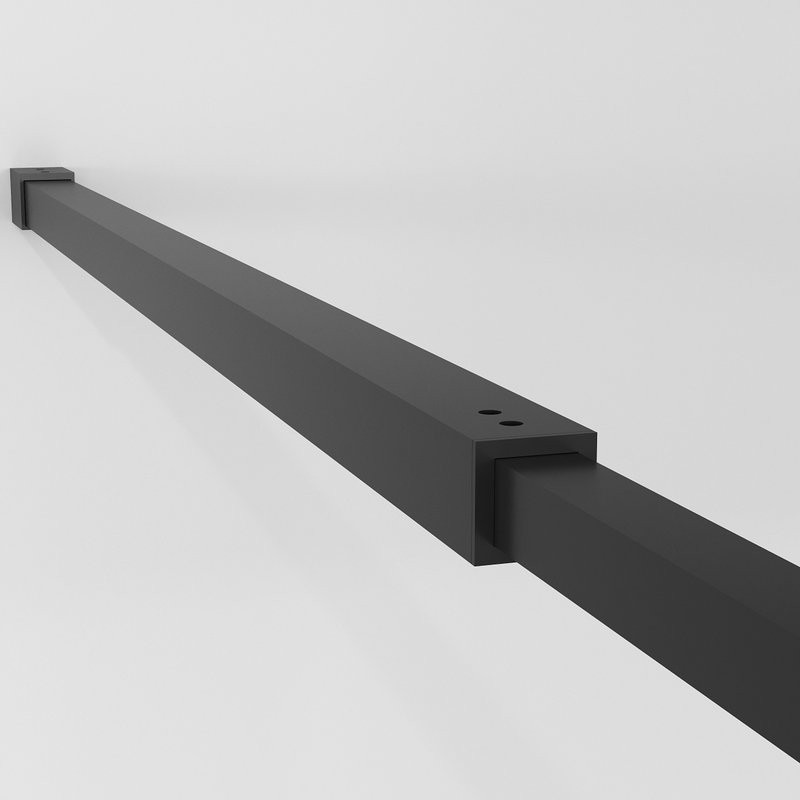 Душевая перегородка Niagara Nova NG-688-10BLACK 100х195, профиль матовый черный, стекло прозрачное