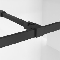 Душевая перегородка Niagara Nova NG-688-10BLACK 100х195, профиль матовый черный, стекло прозрачное