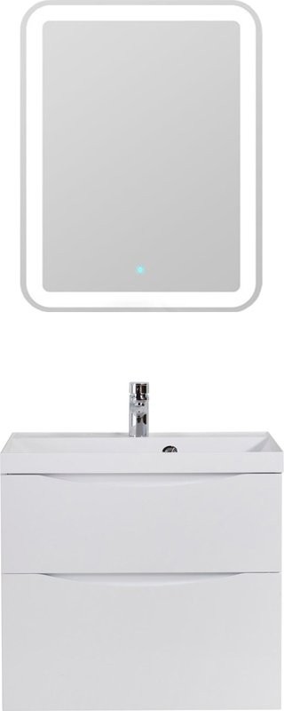 Тумба под раковину BelBagno Marino H60 bianco lucido, 70 см