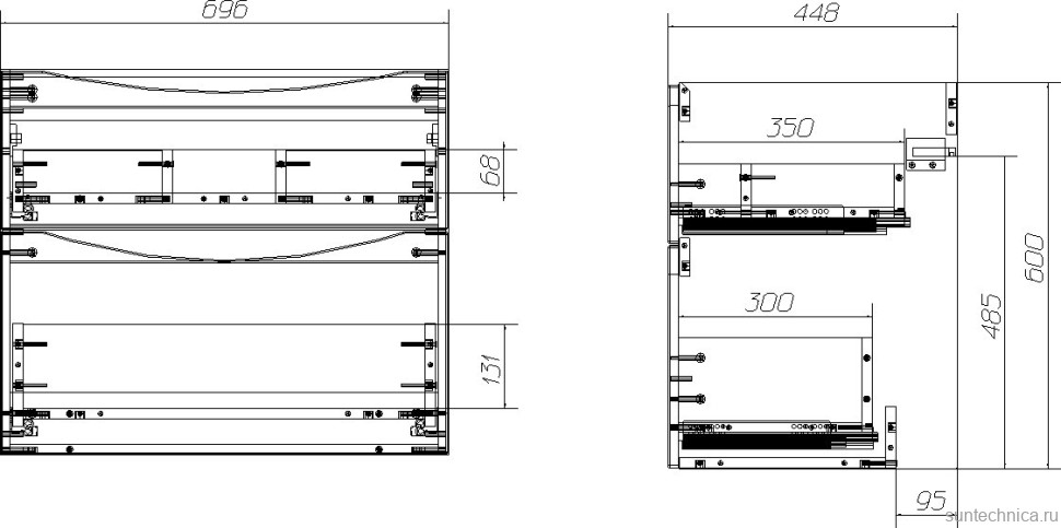 Тумба под раковину BelBagno Marino H60 bianco lucido, 70 см