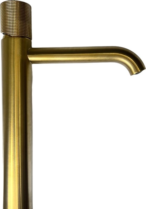 Смеситель для раковины Paini Cox Grip 7GPJ205OLL брашированное золото