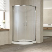 Душевой уголок Vegas Glass ZS Tur Novo 120 08 10 профиль глянцевый хром, стекло сатин
