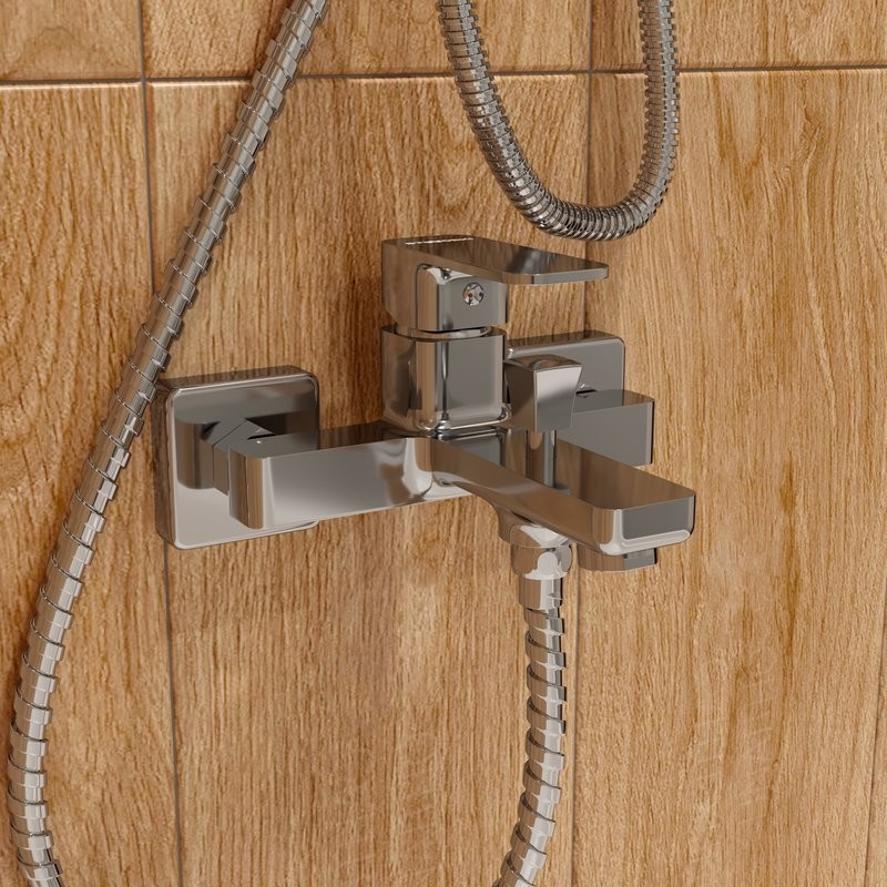 Смеситель для ванны с душем STWORKI Мосс S43100CR хром