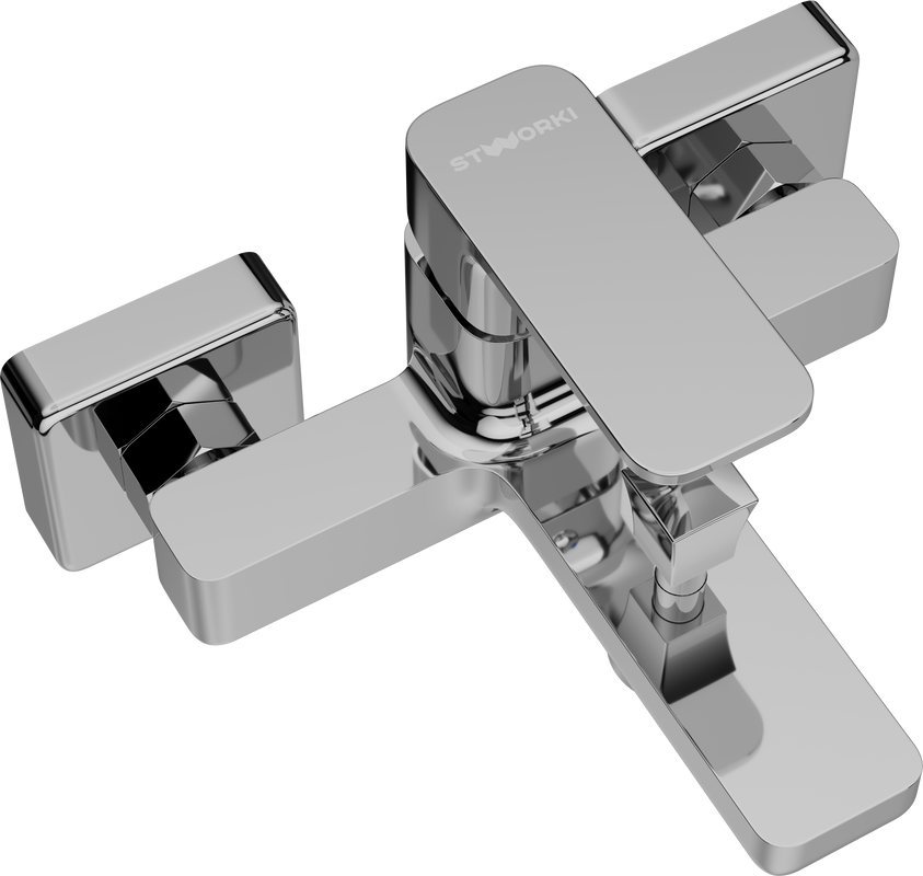 Смеситель для ванны с душем STWORKI Мосс S43100CR хром