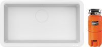 Комплект Мойка Omoikiri Tarento 83-WH белая + Измельчитель Nagare slim 900