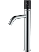 Смеситель для раковины Boheme Stick 122-CR-MR-B хром, черный мрамор Смеситель для раковины Boheme Stick 122-CR-MR-B хром, черный мрамор