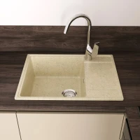 Мойка кухонная Domaci Палермо PR-650-002 бежевая Мойка кухонная Domaci Палермо PR-650-002 бежевая