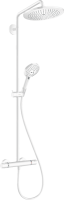 Душевая стойка Hansgrohe Croma Select S 280 1jet 26890700 с термостатом, матовый белый