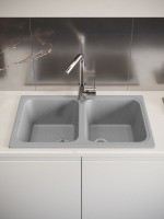 Мойка кухонная Domaci Болонья М-20-005 серая