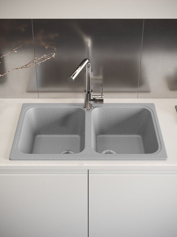 Мойка кухонная Domaci Болонья М-20-005 серая