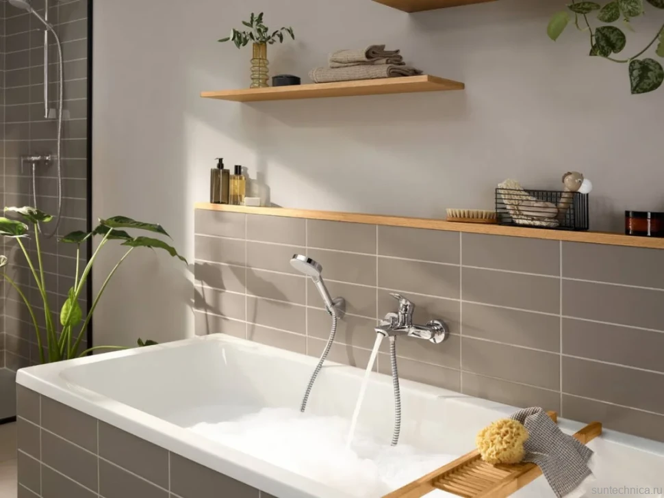 Смеситель для ванны с душем Hansgrohe Rebris E 72450000 хром