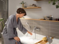 Смеситель для ванны с душем Hansgrohe Rebris E 72450000 хром