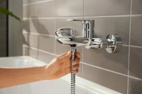 Смеситель для ванны с душем Hansgrohe Rebris E 72450000 хром Смеситель для ванны с душем Hansgrohe Rebris E 72450000 хром