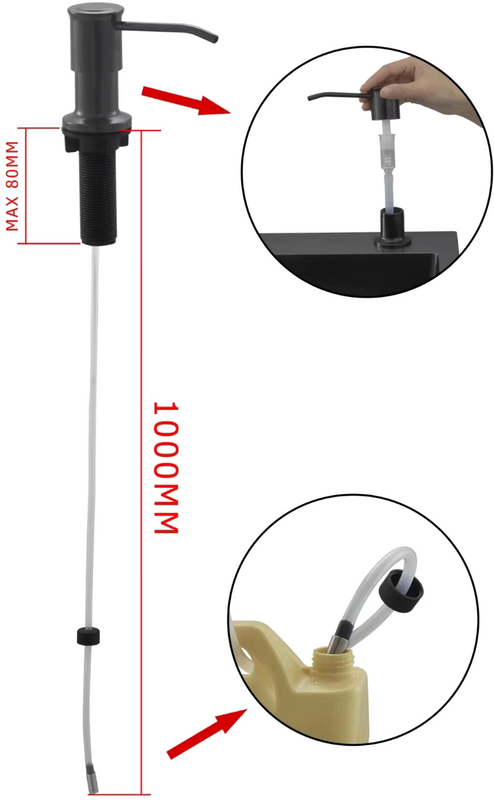 Дозатор для кухонной мойки Fashun A403C-17 графит
