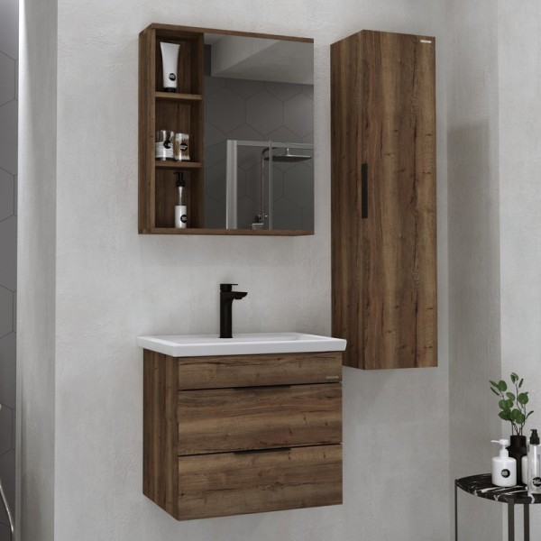 Мебель для ванной комнаты Grossman Форта 60 темный дуб