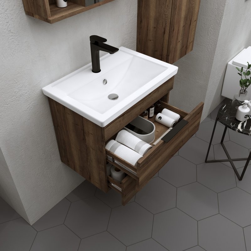 Мебель для ванной комнаты Grossman Форта 60 темный дуб