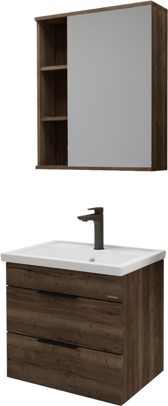 Мебель для ванной комнаты Grossman Форта 60 темный дуб