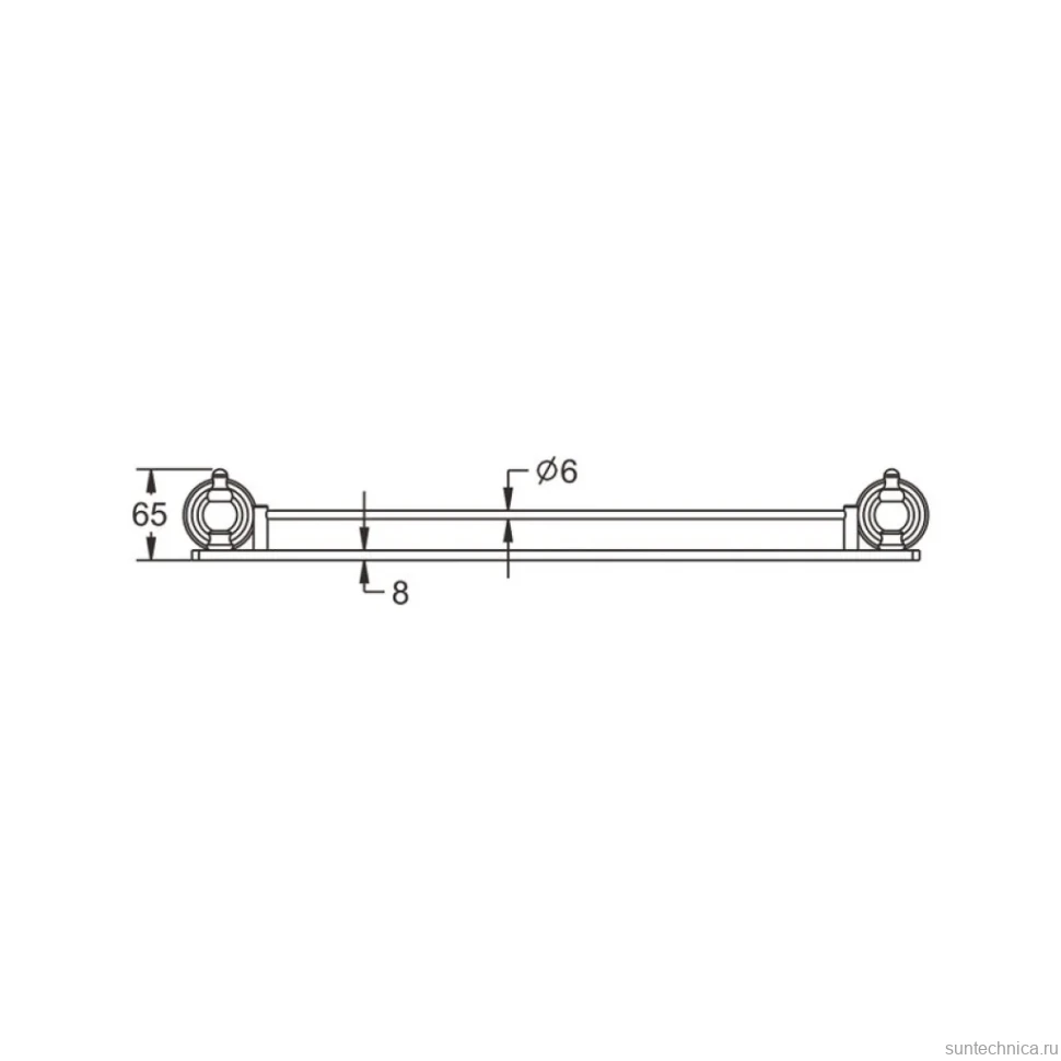 Полка Rose RG11Q RG1119Q 50 см, бронза