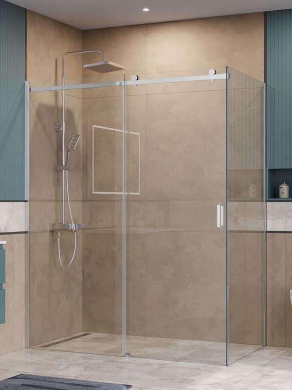 Душевой уголок BelBagno Soft Close-2 AH-1-160/80-C-Cr профиль хром