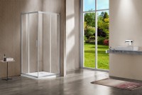 Душевой уголок Vincea Garda VSS-1G8012CLBN 120x80 см, профиль брашированный никель, стекло прозрачное