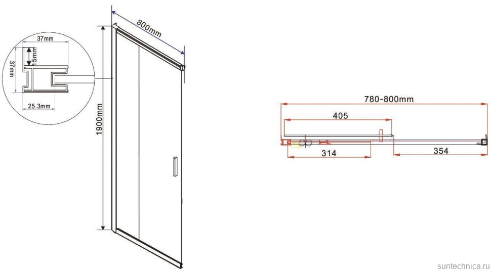 Душевой уголок Vincea Garda VSS-1G8012CLBN 120x80 см, профиль брашированный никель, стекло прозрачное