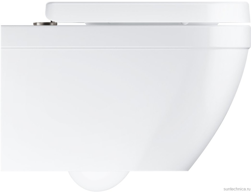 Комплект Унитаз подвесной Grohe Euro Ceramic + Крышка 39330001 с микролифтом + Инсталляция Geberit Duofix Delta 458.149.21.1 с кнопкой смыва, хром + Звукоизоляция
