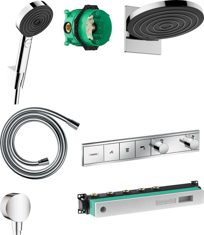Душевой комплект Hansgrohe Pulsify Pulsify 24150000 + 24302000 + 26453000 + 15381000