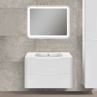 Мебель для ванной комнаты Vincea Paola 80 белая глянцевая