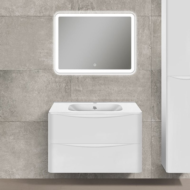 Мебель для ванной комнаты Vincea Paola 80 белая глянцевая