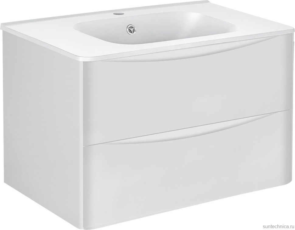 Мебель для ванной комнаты Vincea Paola 80 белая глянцевая