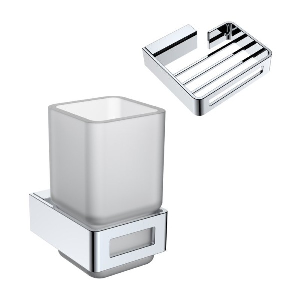 Набор Стакан Boheme Q 10944-CR + Мыльница 10959-CR