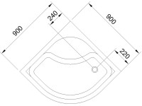 Поддон для душа Royal Bath BK RB 90BK