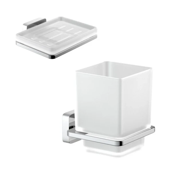 Набор Стакан AQUATEK Либра AQ4304CR + Мыльница AQ4303CR