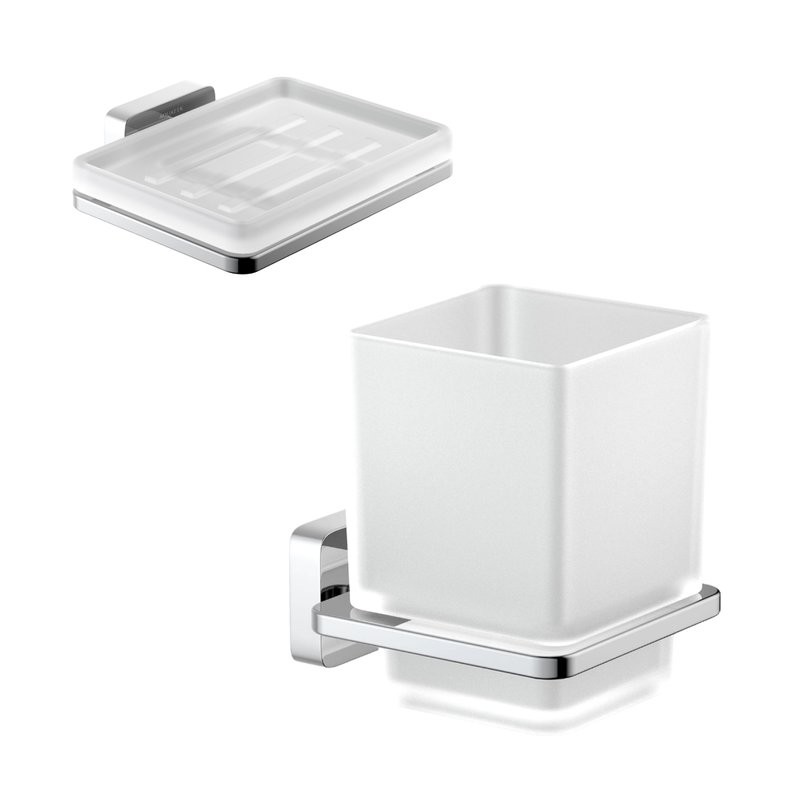 Набор Стакан AQUATEK Либра AQ4304CR + Мыльница AQ4303CR