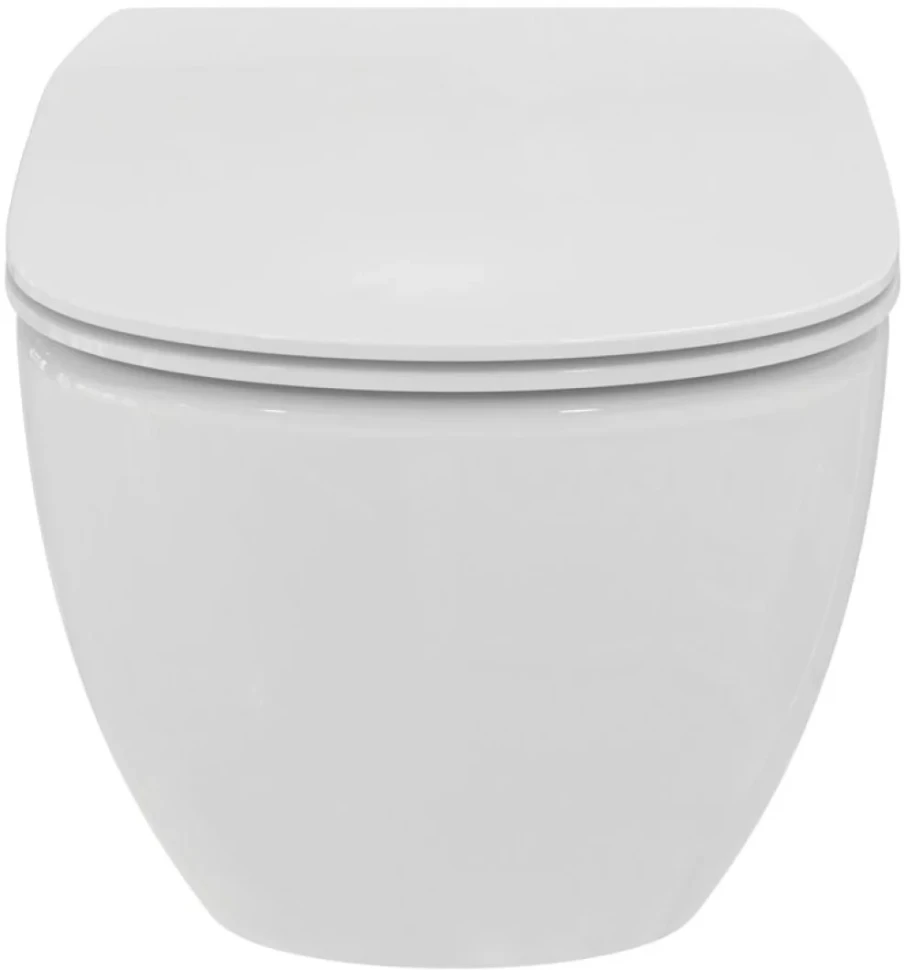 Комплект Унитаз подвесной Ideal Standard Tesi T536001 с микролифтом + Инсталляция Geberit Duofix Delta 458.149.21.1 с кнопкой смыва, хром + Звукоизоляция
