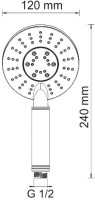 Душевой комплект Wasserkraft A16067WHITE