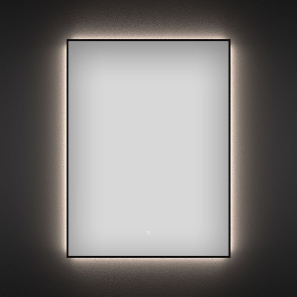 Зеркало Wellsee 7 Rays’ Spectrum 55х70 с подсветкой, черное