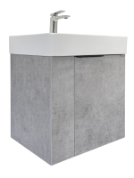 Мебель для ванной комнаты Comforty Асти 60П подвесная, светлый бетон