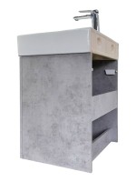 Мебель для ванной комнаты Comforty Асти 60П подвесная, светлый бетон