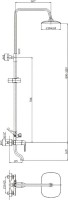 Душевая стойка Haiba HB2405 хром